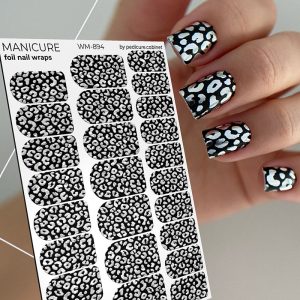 Pedicure cabinet manikīra plēve ar sudraba foliju [WM-894]