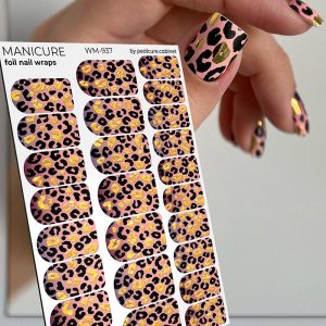 Pedicure cabinet manikīra plēve ar zelta foliju [WM-937]