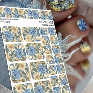 Pedicure cabinet pedikīra plēve ar sudraba foliju [WR-580]