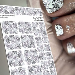 Pedicure cabinet pedikīra plēve ar sudraba foliju [WR-586]