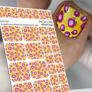 Pedicure cabinet pedikīra plēve ar zelta foliju [WR-601]