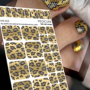 Pedicure cabinet pedikīra plēve ar zelta foliju [WR-603]