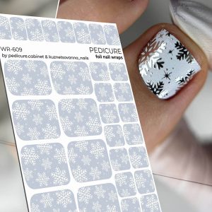 Pedicure cabinet pedikīra plēve ar sudraba foliju [WR-609]