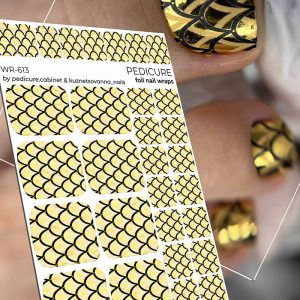 Pedicure cabinet pedikīra plēve ar zelta foliju [WR-613]