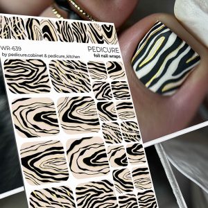 Pedicure cabinet pedikīra plēve ar zelta foliju [WR-639]