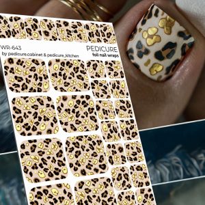 Pedicure cabinet pedikīra plēve ar zelta foliju [WR-643]