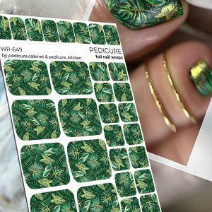 Pedicure cabinet pedikīra plēve ar zelta foliju [WR-649]