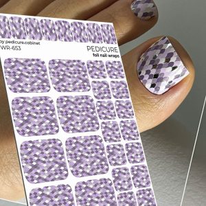 Pedicure cabinet pedikīra plēve ar sudraba foliju [WR-653]