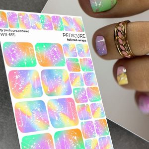 Pedicure cabinet pedikīra plēve ar sudraba foliju [WR-655]