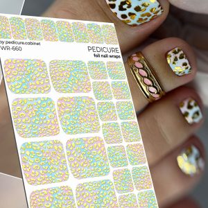 Pedicure cabinet pedikīra plēve ar zelta foliju [WR-660]