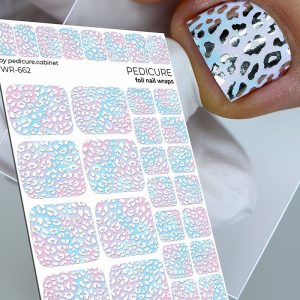 Pedicure cabinet pedikīra plēve ar sudraba foliju [WR-662]