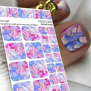 Pedicure cabinet pedikīra plēve ar zelta foliju [WR-687]