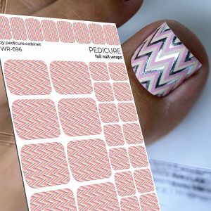 Pedicure cabinet pedikīra plēve ar sudraba foliju [WR-696]