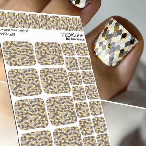 Pedicure cabinet pedikīra plēve ar zelta foliju [WR-699]