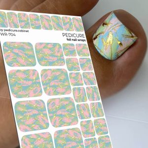 Pedicure cabinet pedikīra plēve ar zelta foliju [WR-704]