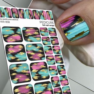 Pedicure cabinet pedikīra plēve ar zelta foliju [WR-858]