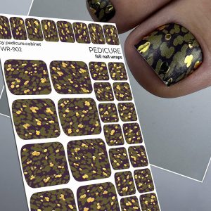 Pedicure cabinet pedikīra plēve ar zelta foliju [WR-902]