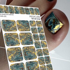 Pedicure cabinet pedikīra plēve ar zelta foliju [WR-911]