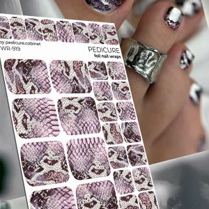 Pedicure cabinet pedikīra plēve ar sudraba foliju [WR-919]