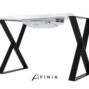 Afinia Manikīra galds Art Deco X Black ar iebūvētu putekļu savācēju NDC 2000