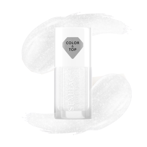 Semilac Top and nail polish 2in1 SILVER BLUSH 7ml