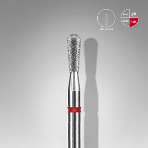 STALEKS Frēze noapoļots konuss sarkans, diametrs 2,3 mm/ darba daļa 5 [FA120R023/5]