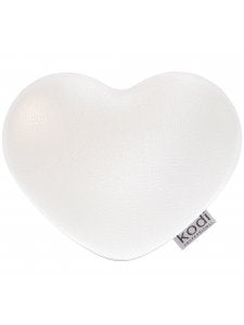 KODI Elkoņu paliktnis sirds veida formas, WHITE