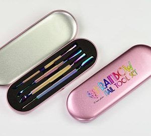 Rainbow Nail Tool Set, instrumentu komplekts, rozā