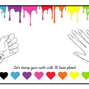 Rainbow Stamping Mat - silikona paklājs