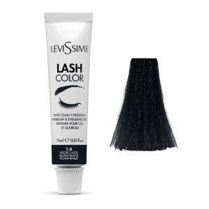 Levissime Uzacu un skropstu krāsa BLUISH BLACK, 15ml [5503]