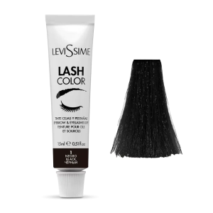 Levissime Uzacu un skropstu krāsa BLACK, 15ml [5501]