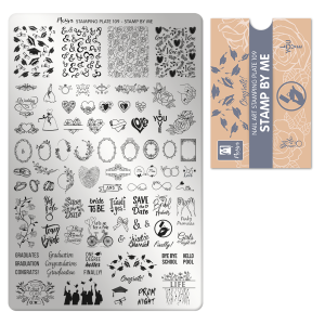 Moyra Stamp by me Nr.109 nagu dizaina apzīmogošanas (stempinga) plāksne