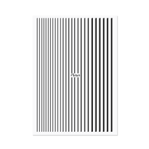 Moyra nagu uzlīmes strēmelēs Nr.05, Melnas