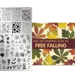 Moyra Free Falling Nr.114 nagu dizaina apzīmogošanas (stempinga) plāksne