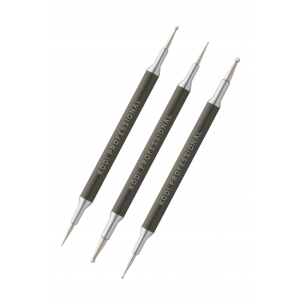 KODI Garu Dots Komplekts Nagu Dizainam (3gab: 3MM * 1,5MM; 2,5MM * 1MM; 2MM * 0,7MM)