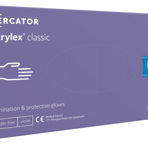 Nitrylex PF Vienreizlietojamie nitrila cimdi, bez pūdera S Violeti, 100 gab.