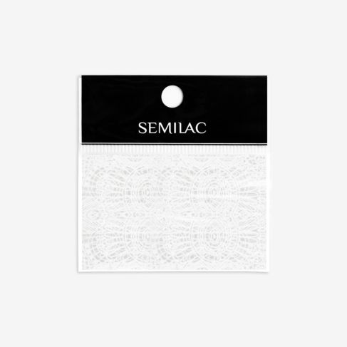 16 Semilac Dizaina folija, White Lace