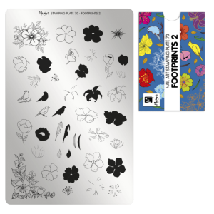 Moyra Footprints 2 Nr.70 nagu dizaina apzīmogošanas (stempinga) plāksne