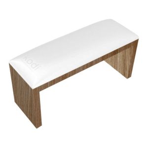 KODI Roku balsts manikīram uz brūnām kājām, krāsa White