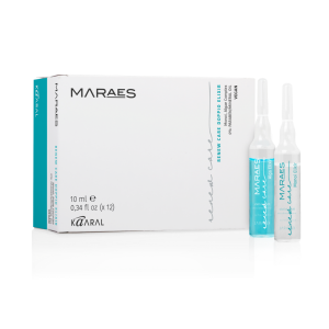 KAARAL MARAES RENEW CARE DOPPIO ELIXIR divfāžu eliksīrs bojātu un vāju matu kopšanai (100% VEGĀNS), 12 x 10 ml