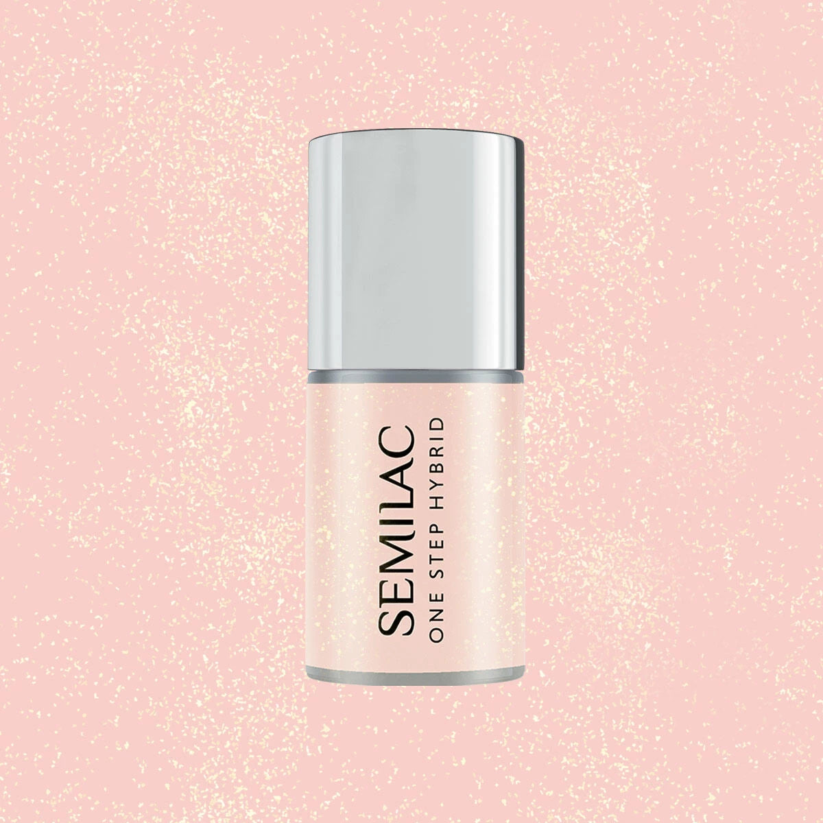 S258 SEMILAC ONE STEP HYBRID 3IN1 Naked Glitter Peach 7ml