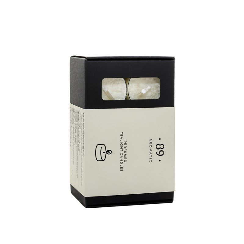 AROMATIC 89 Tējas sveces, Curious Crafts 12 gab.